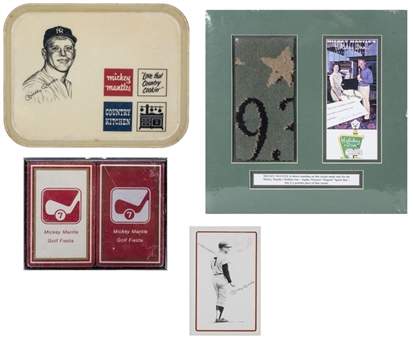 Lot of (5) Mickey Mantle Related Items